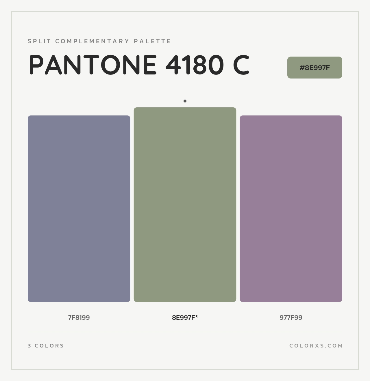 PANTONE 4180 C - Split-Complementary Color Palette