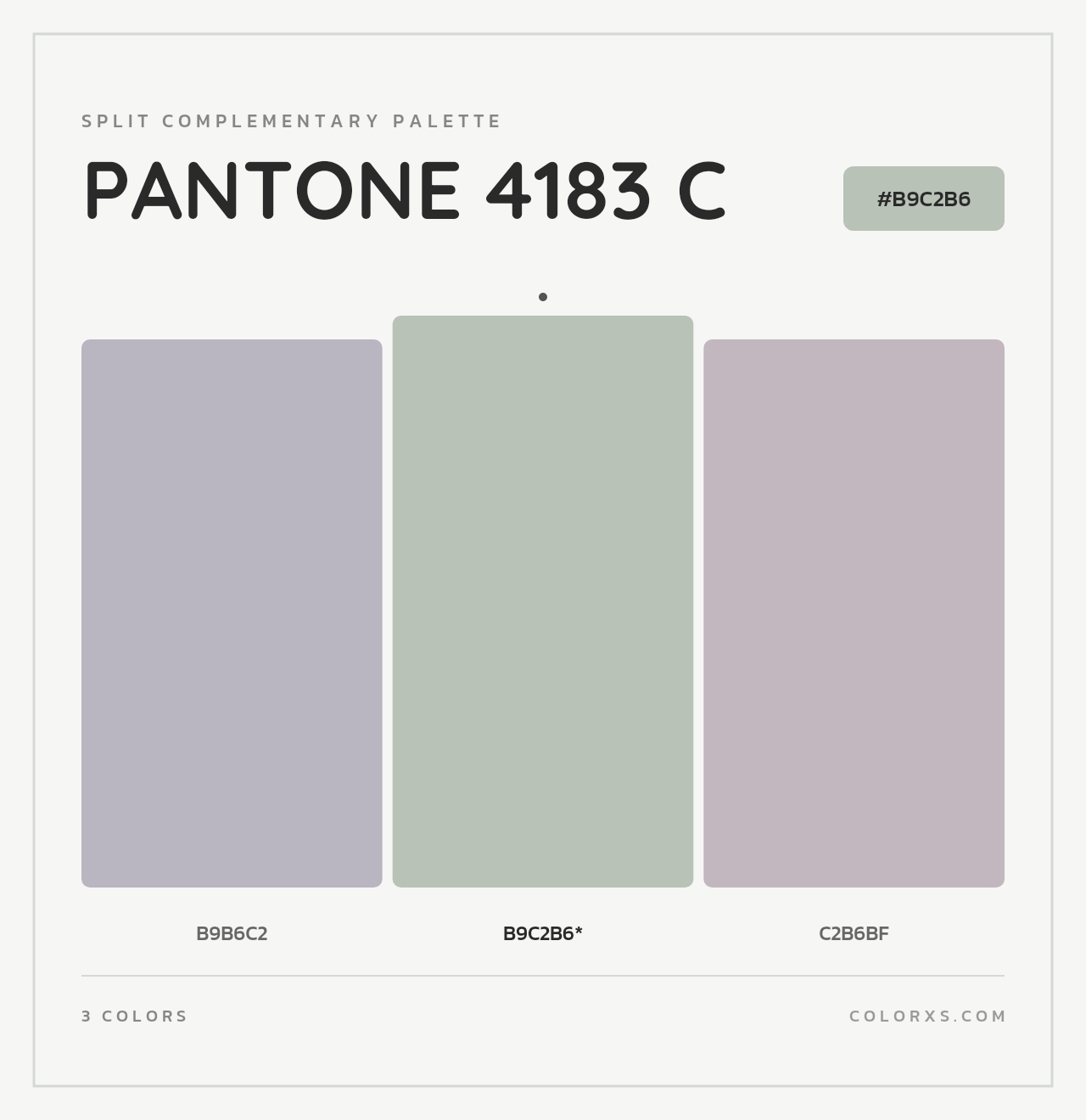 PANTONE 4183 C - Split-Complementary Color Palette