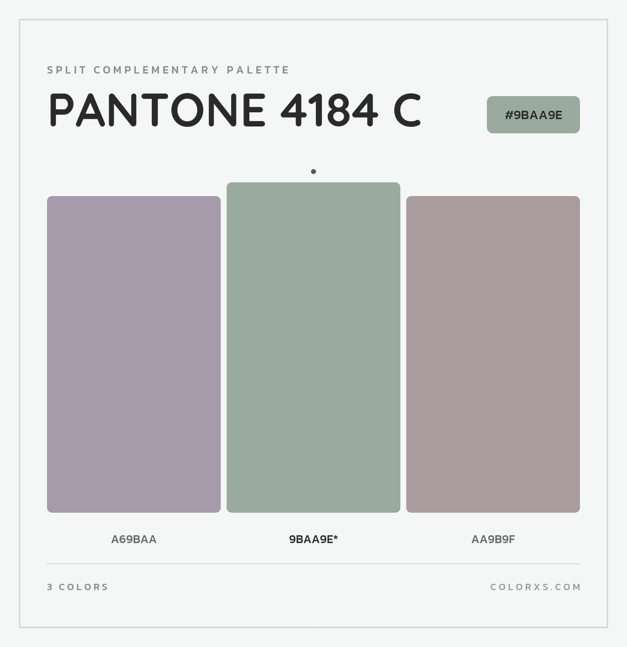 PANTONE 4184 C - Split-Complementary Color Palette