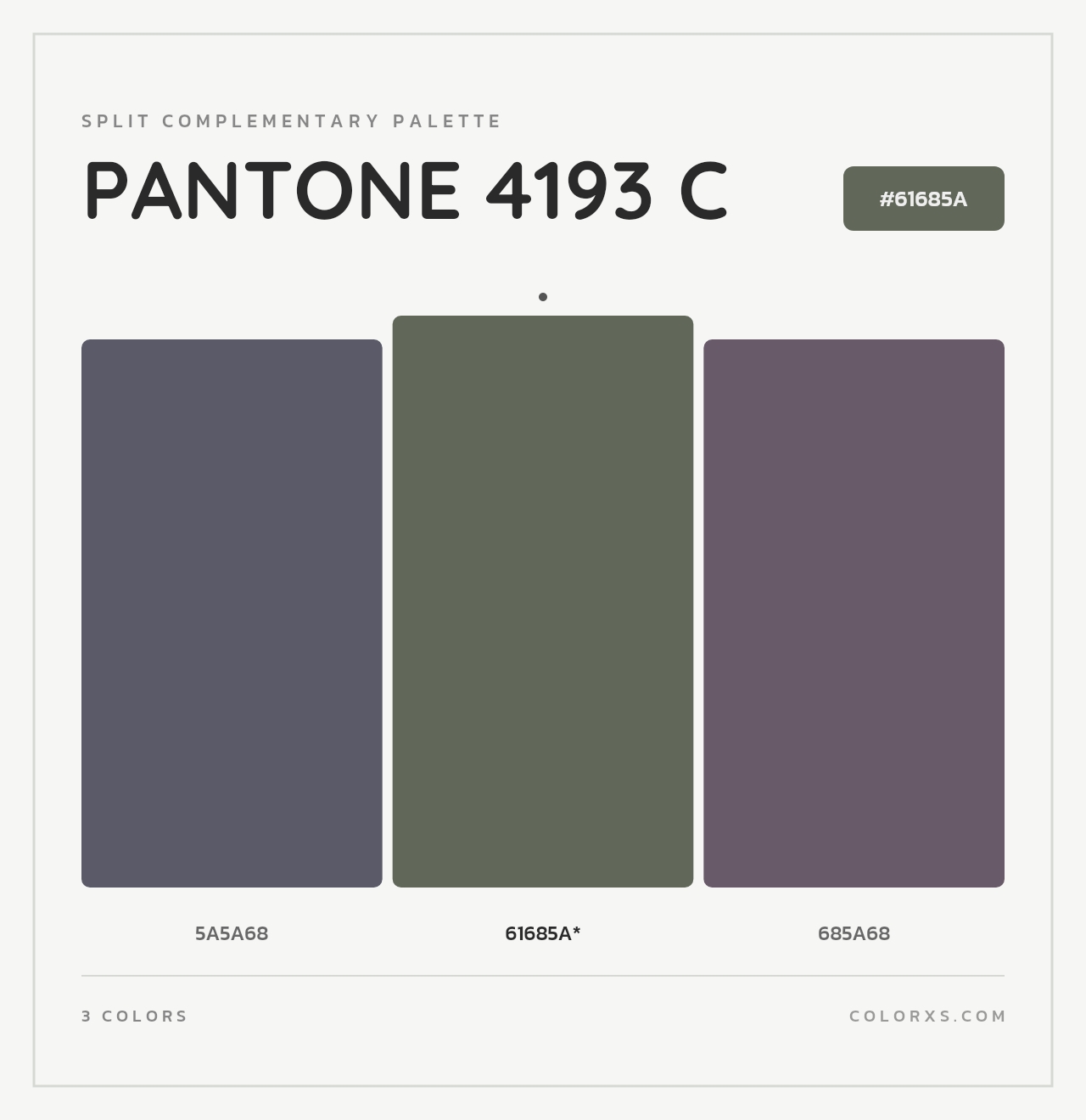 PANTONE 4193 C - Split-Complementary Color Palette