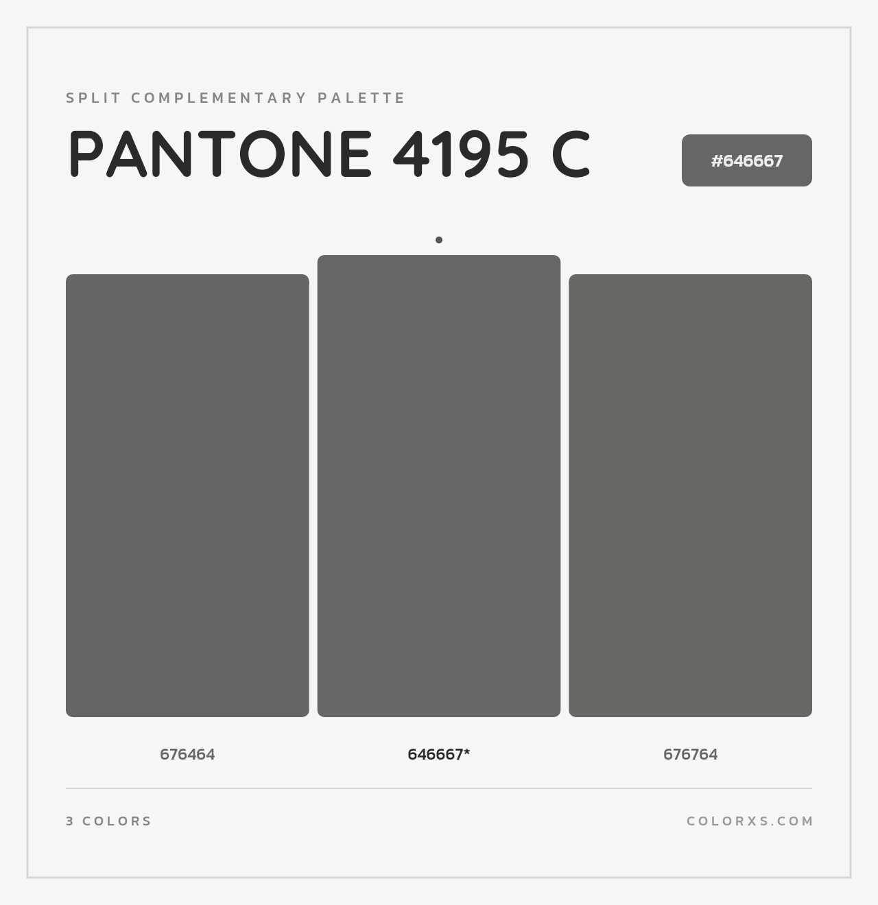 PANTONE 4195 C - Split-Complementary Color Palette