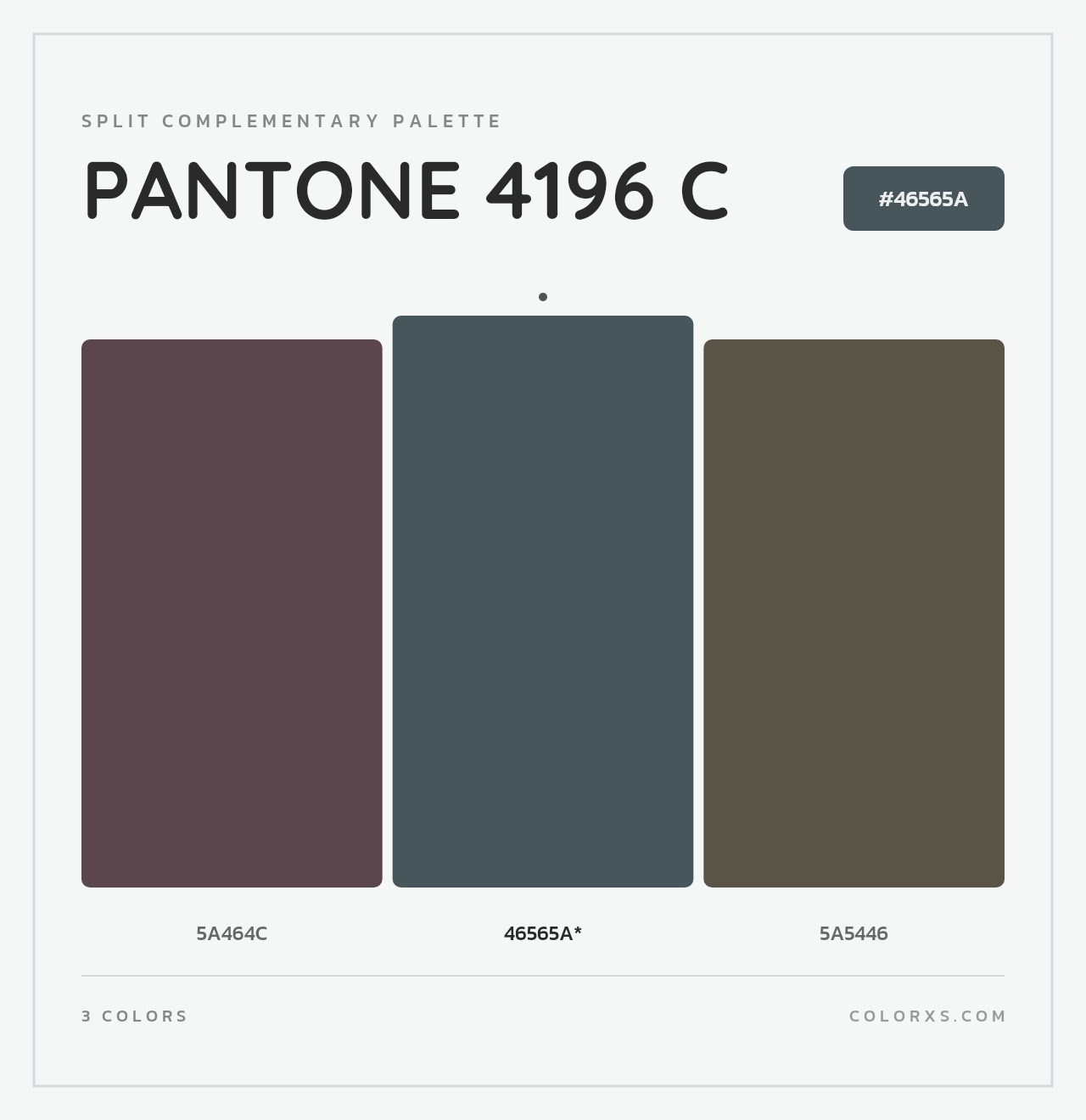 PANTONE 4196 C - Split-Complementary Color Palette