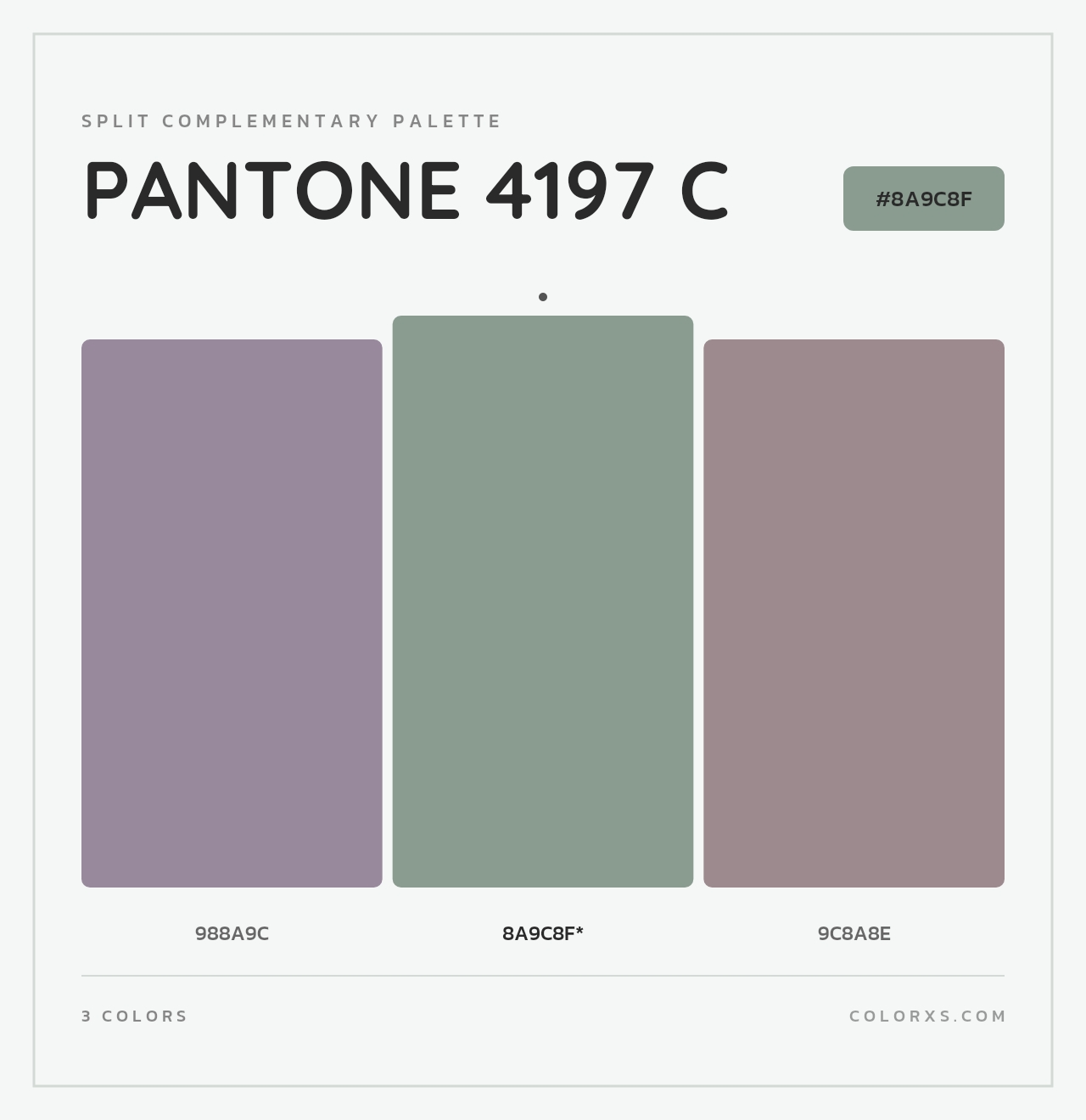PANTONE 4197 C - Split-Complementary Color Palette