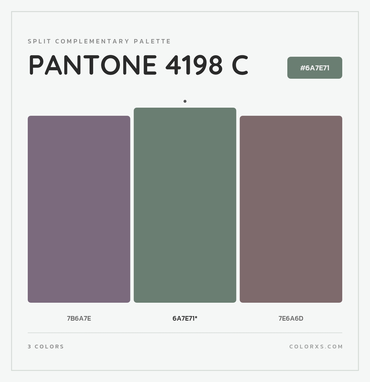 PANTONE 4198 C - Split-Complementary Color Palette