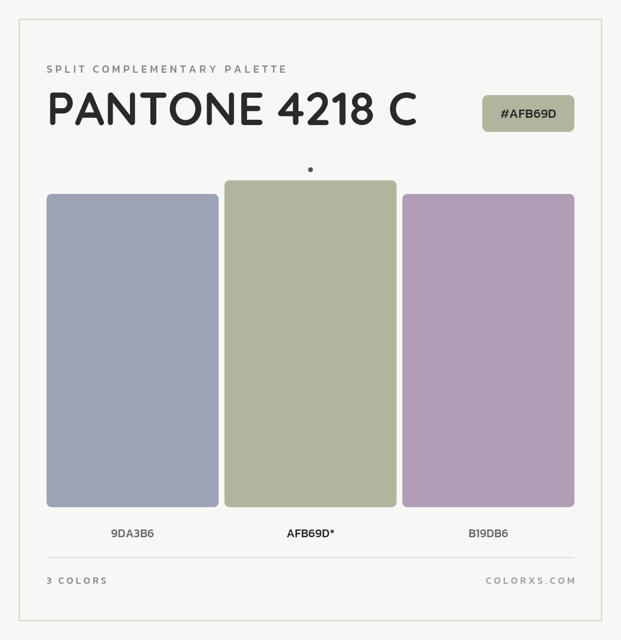 PANTONE 4218 C - Split-Complementary Color Palette