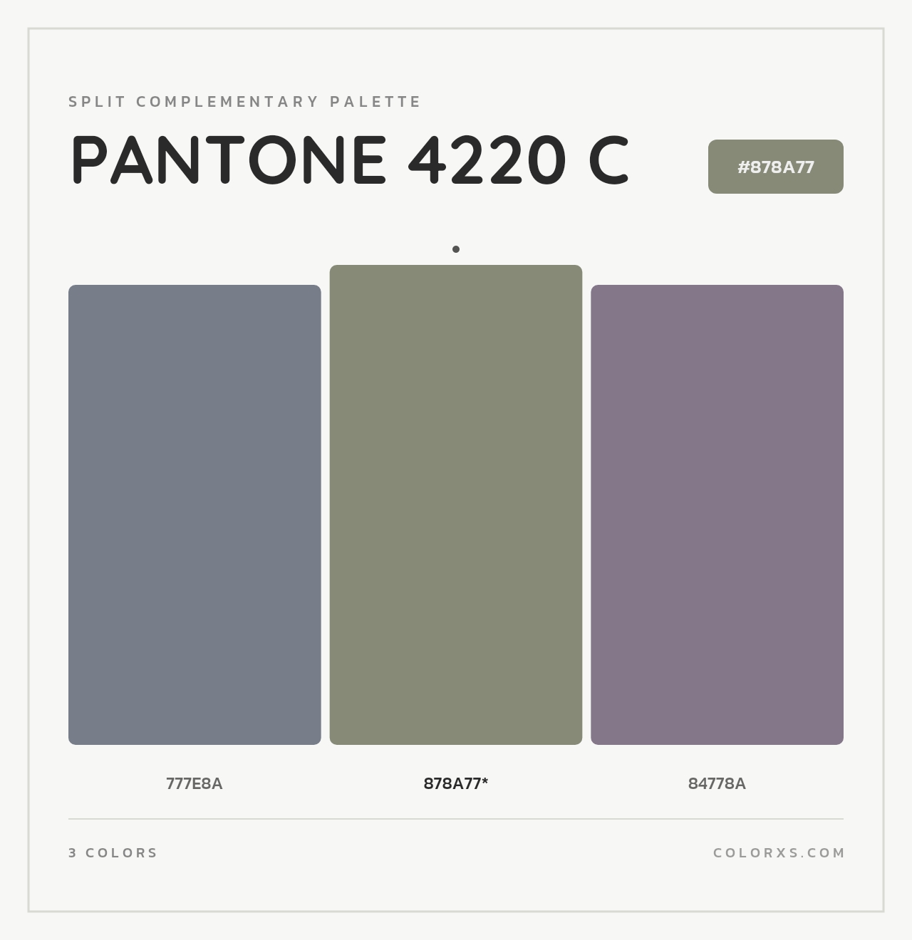 PANTONE 4220 C - Split-Complementary Color Palette