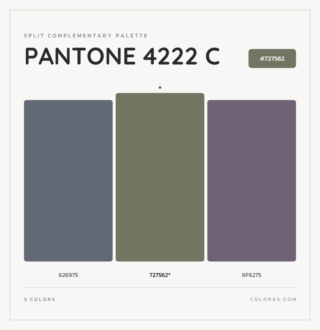 PANTONE 4222 C - Split-Complementary Color Palette