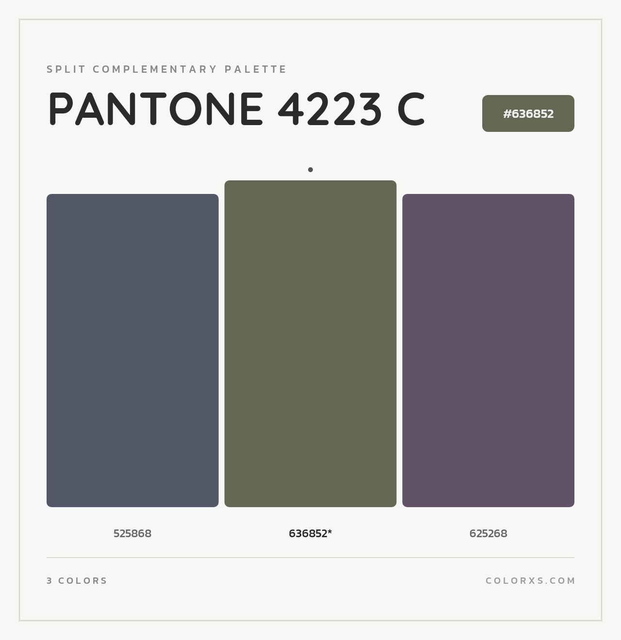 PANTONE 4223 C - Split-Complementary Color Palette