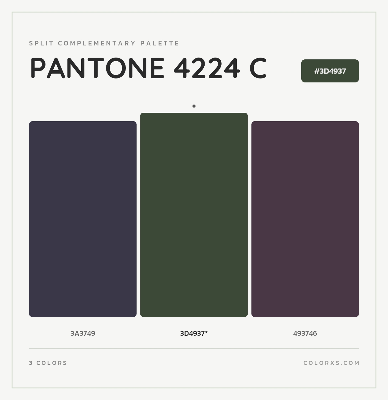 PANTONE 4224 C - Split-Complementary Color Palette