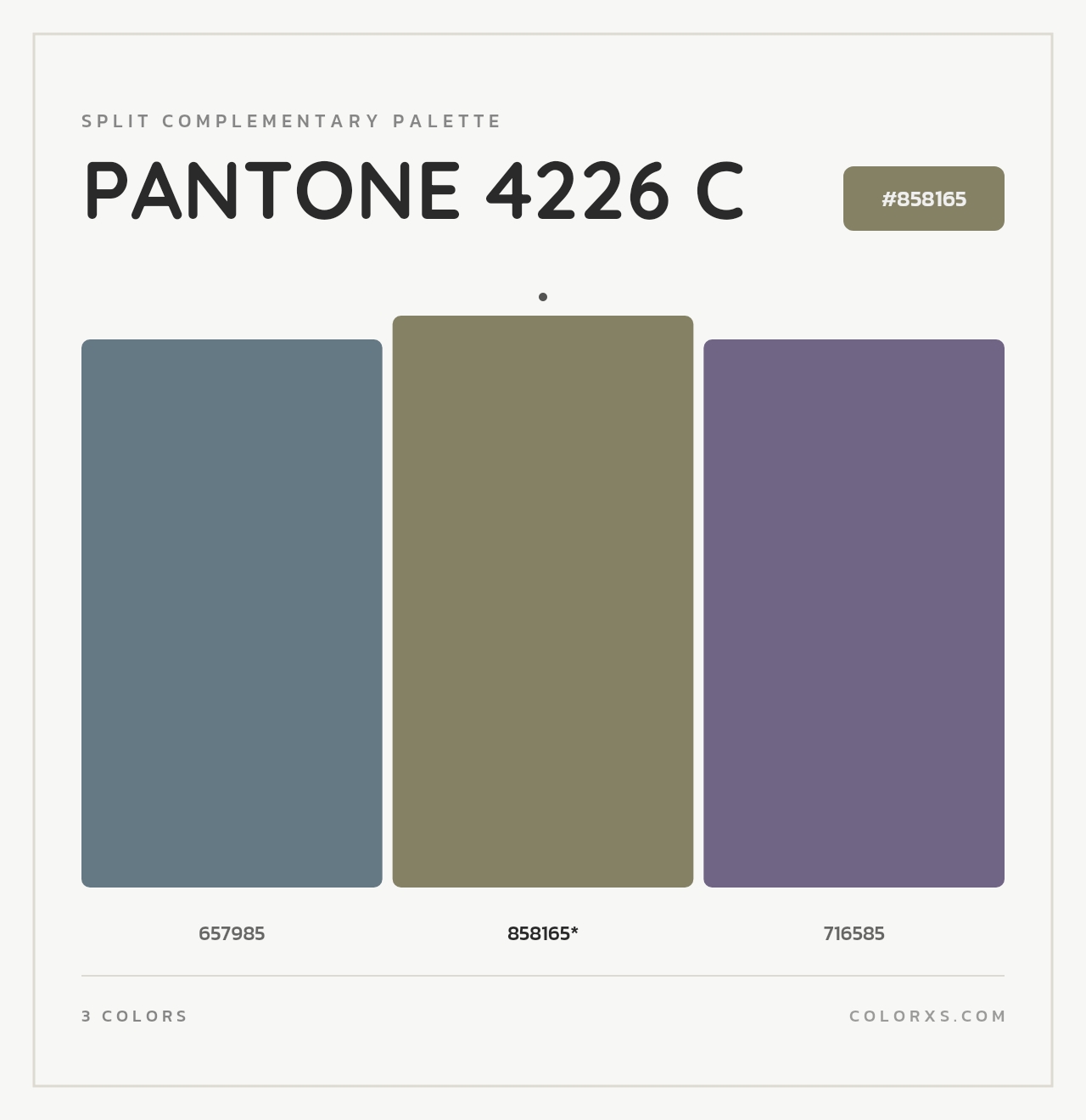 PANTONE 4226 C - Split-Complementary Color Palette