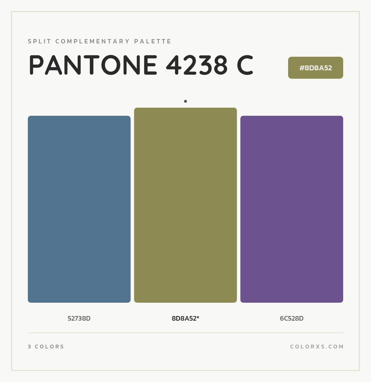 PANTONE 4238 C - Split-Complementary Color Palette