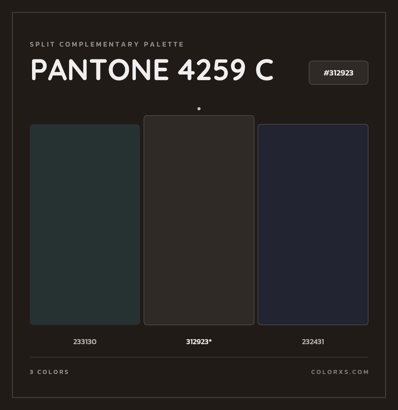 PANTONE 4259 C - Split-Complementary Color Palette