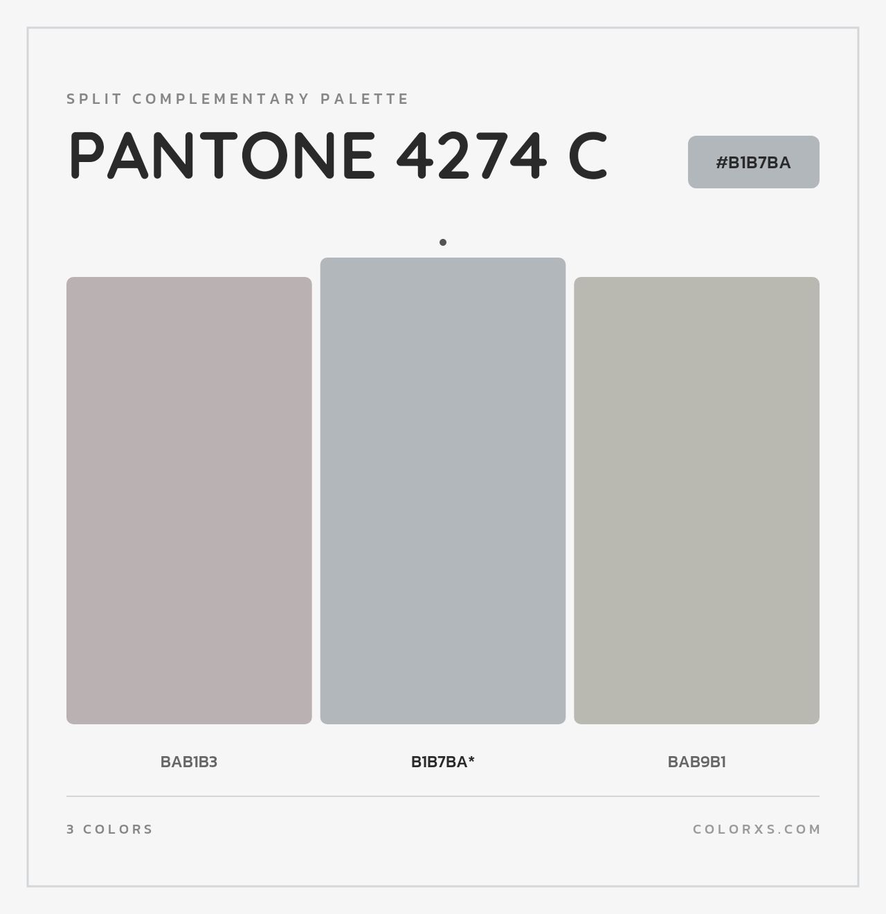 PANTONE 4274 C - Split-Complementary Color Palette