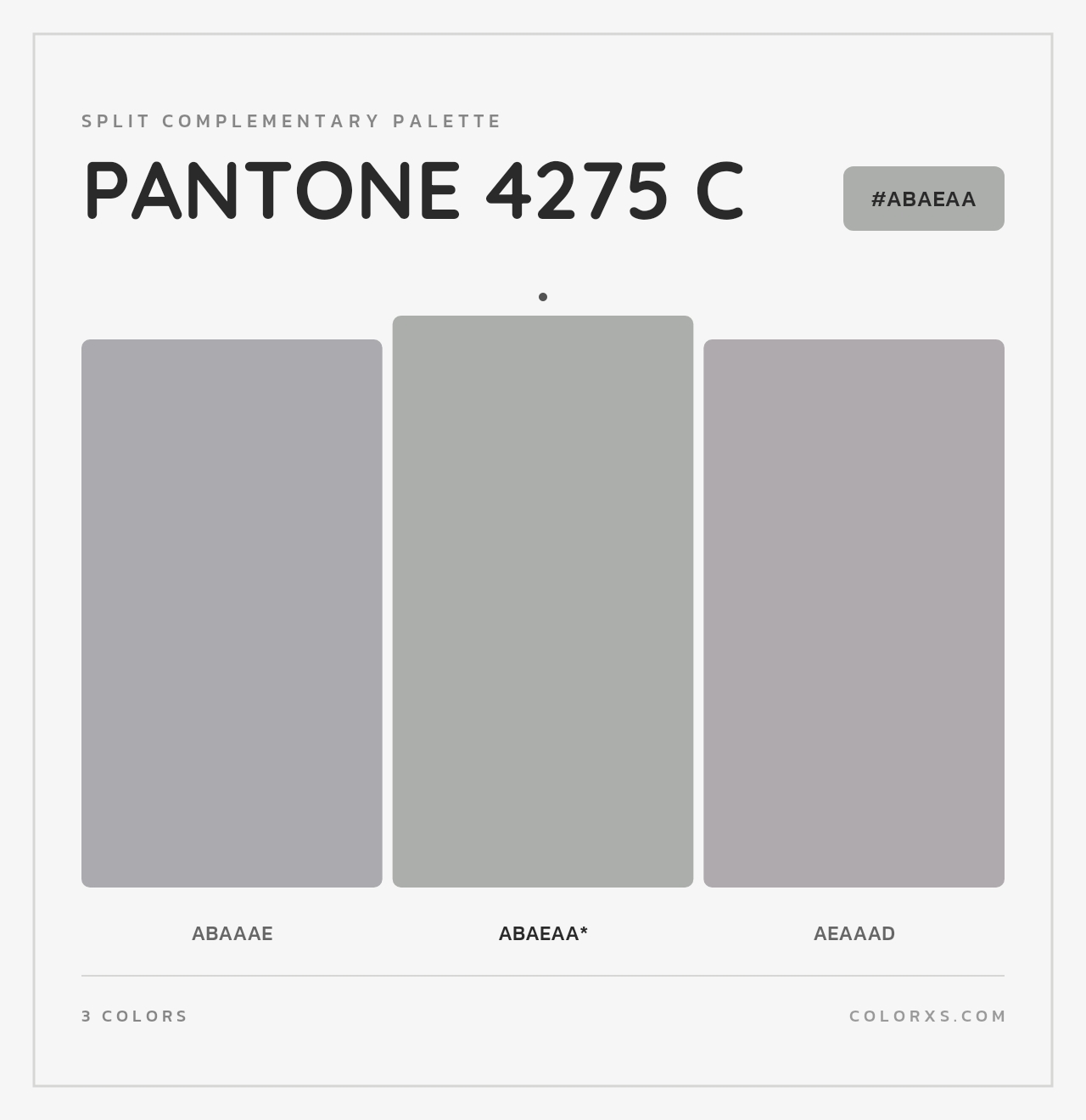 PANTONE 4275 C - Split-Complementary Color Palette
