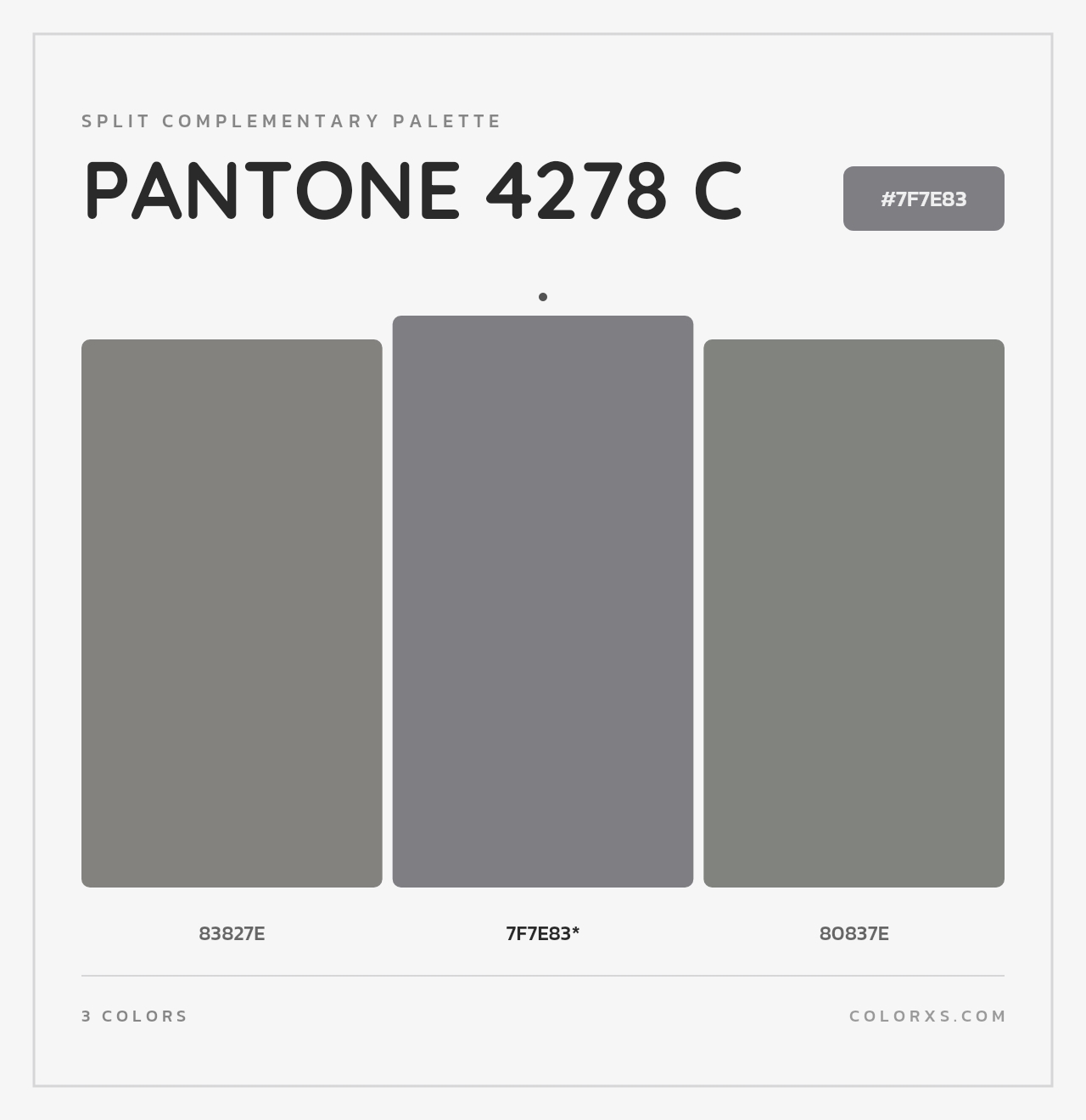 PANTONE 4278 C - Split-Complementary Color Palette