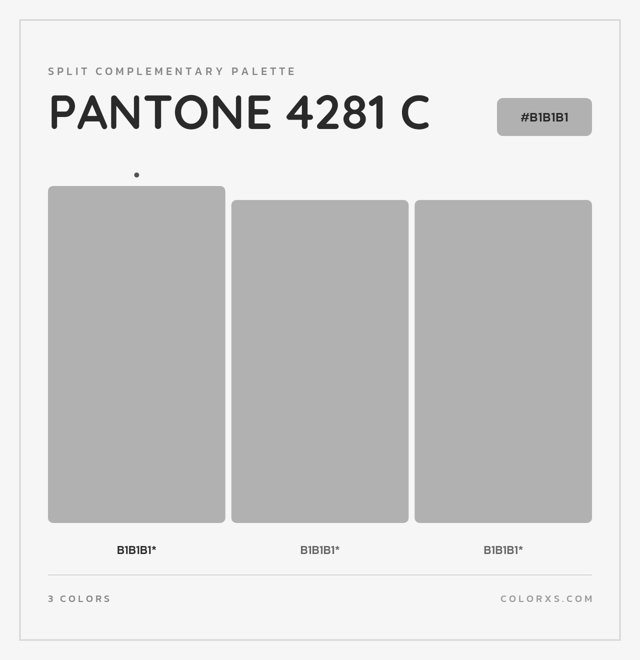 PANTONE 4281 C - Split-Complementary Color Palette