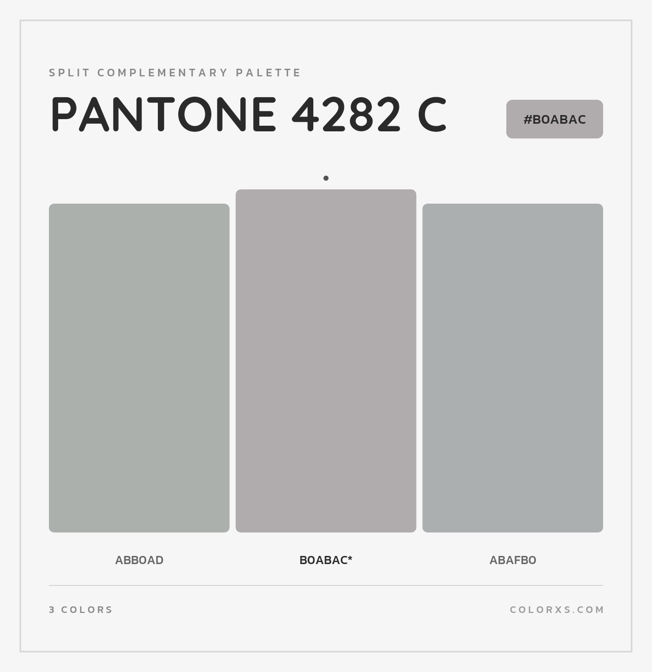 PANTONE 4282 C - Split-Complementary Color Palette