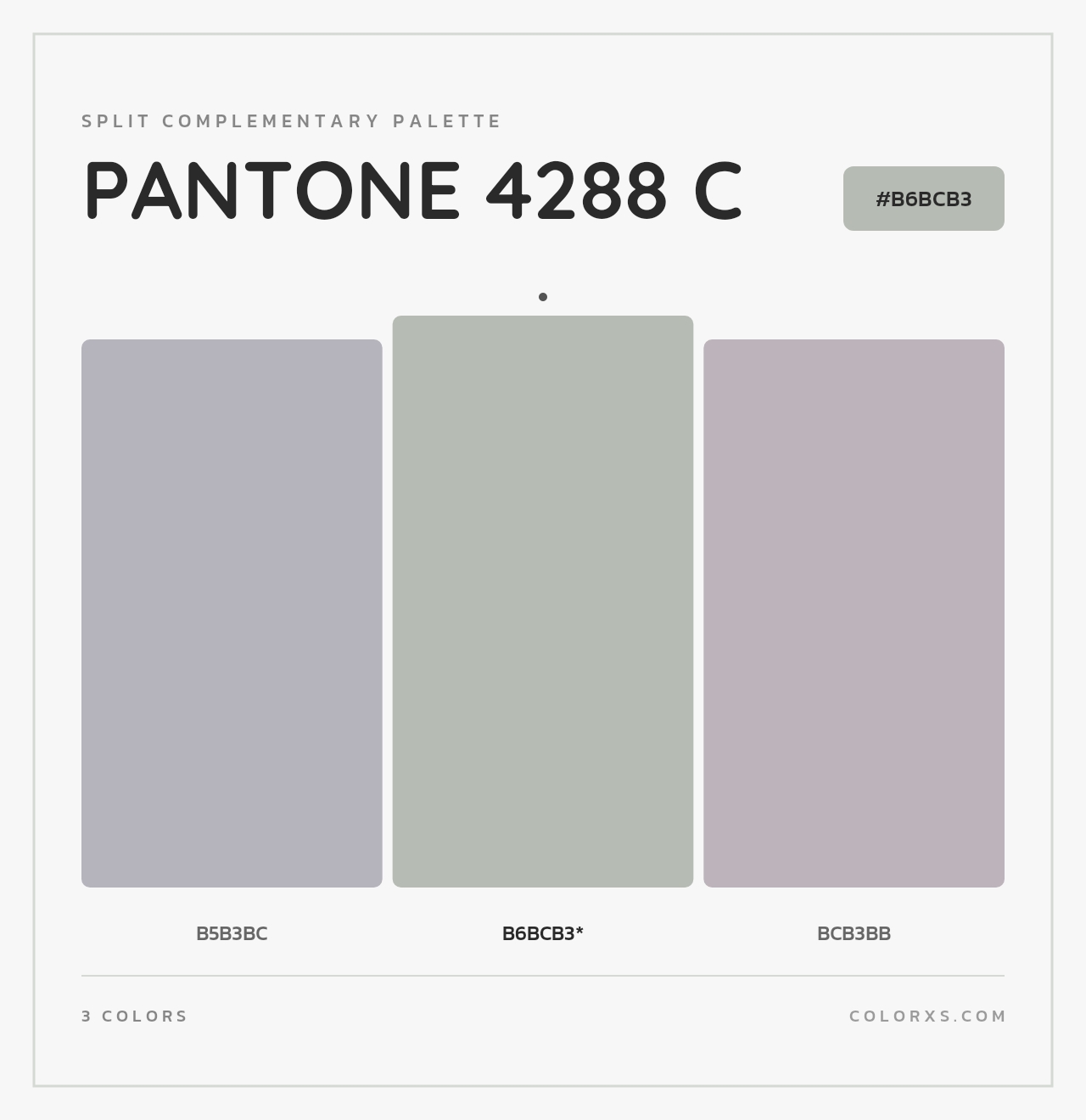 PANTONE 4288 C - Split-Complementary Color Palette