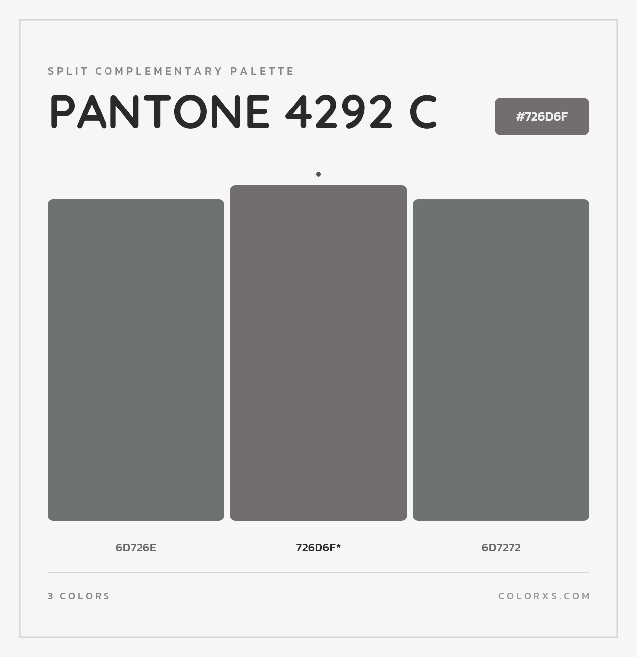 PANTONE 4292 C - Split-Complementary Color Palette