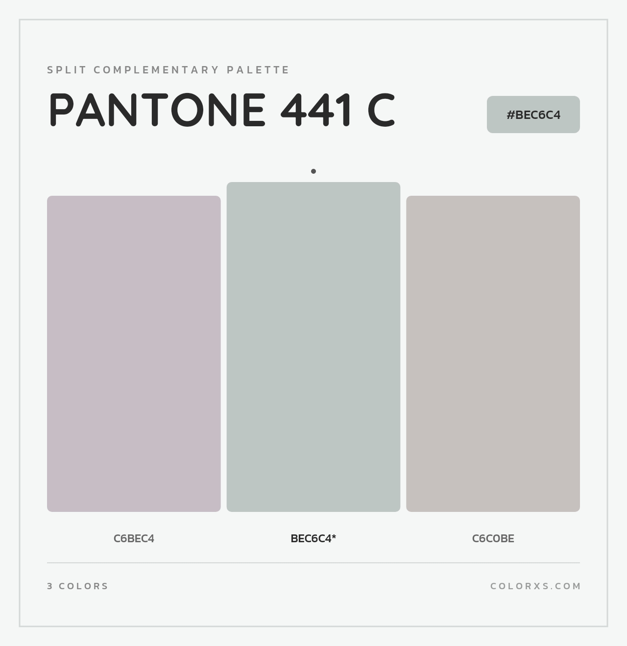 PANTONE 441 C - Split-Complementary Color Palette