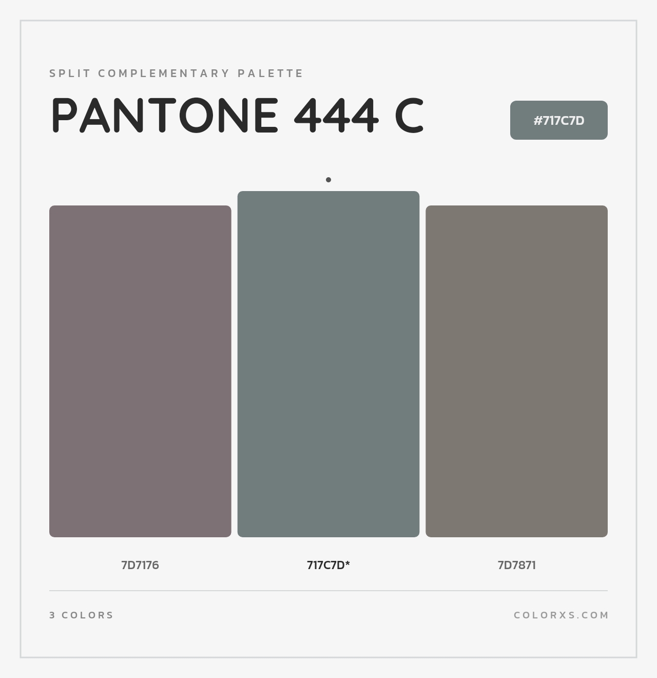 PANTONE 444 C - Split-Complementary Color Palette