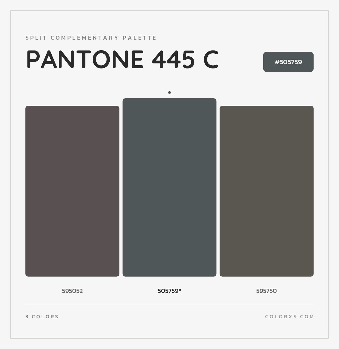PANTONE 445 C - Split-Complementary Color Palette