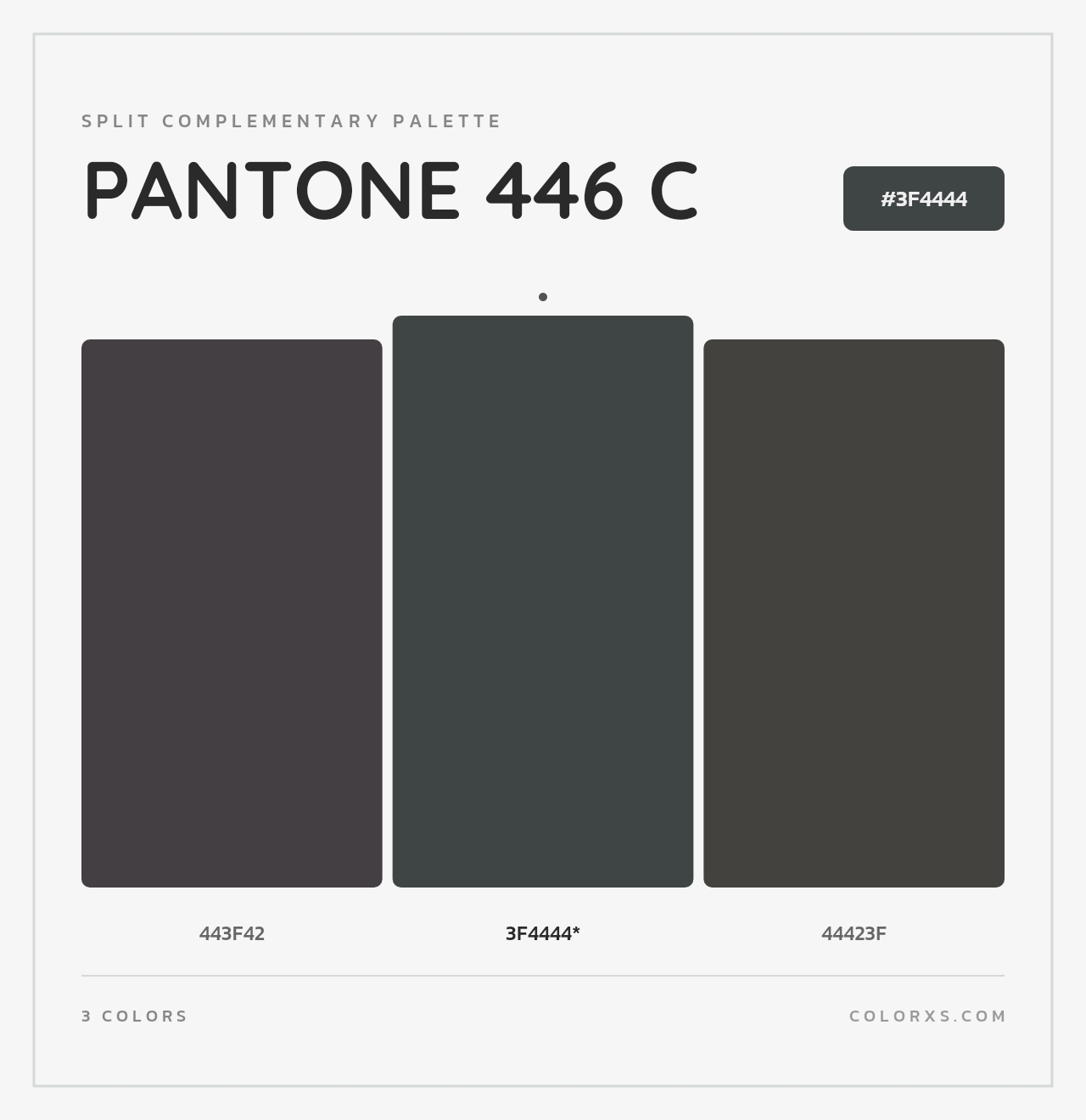 PANTONE 446 C - Split-Complementary Color Palette