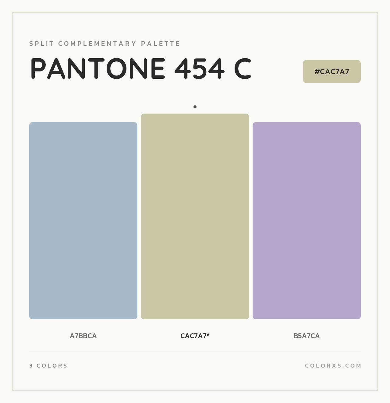 PANTONE 454 C - Split-Complementary Color Palette