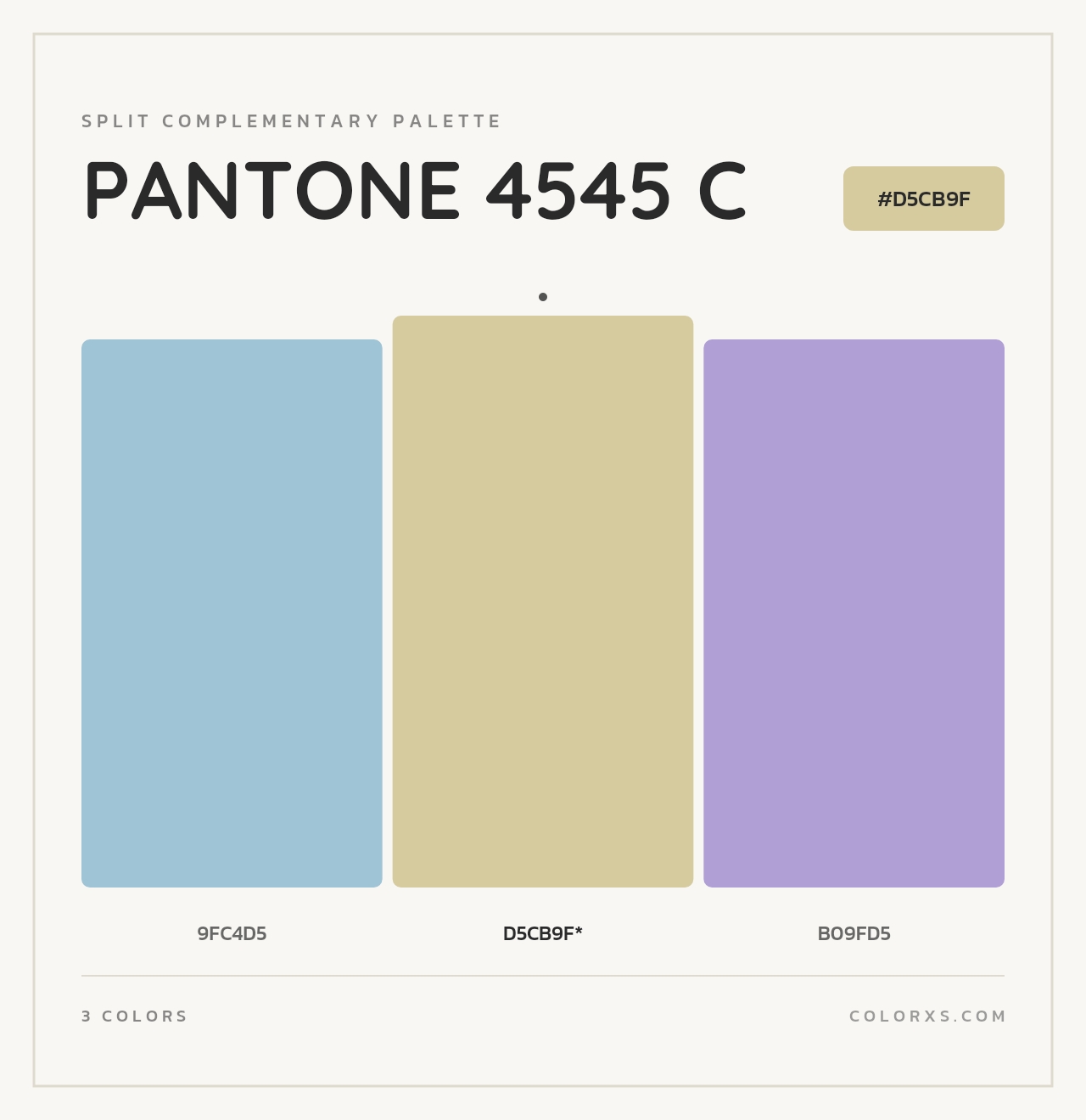 PANTONE 4545 C - Split-Complementary Color Palette