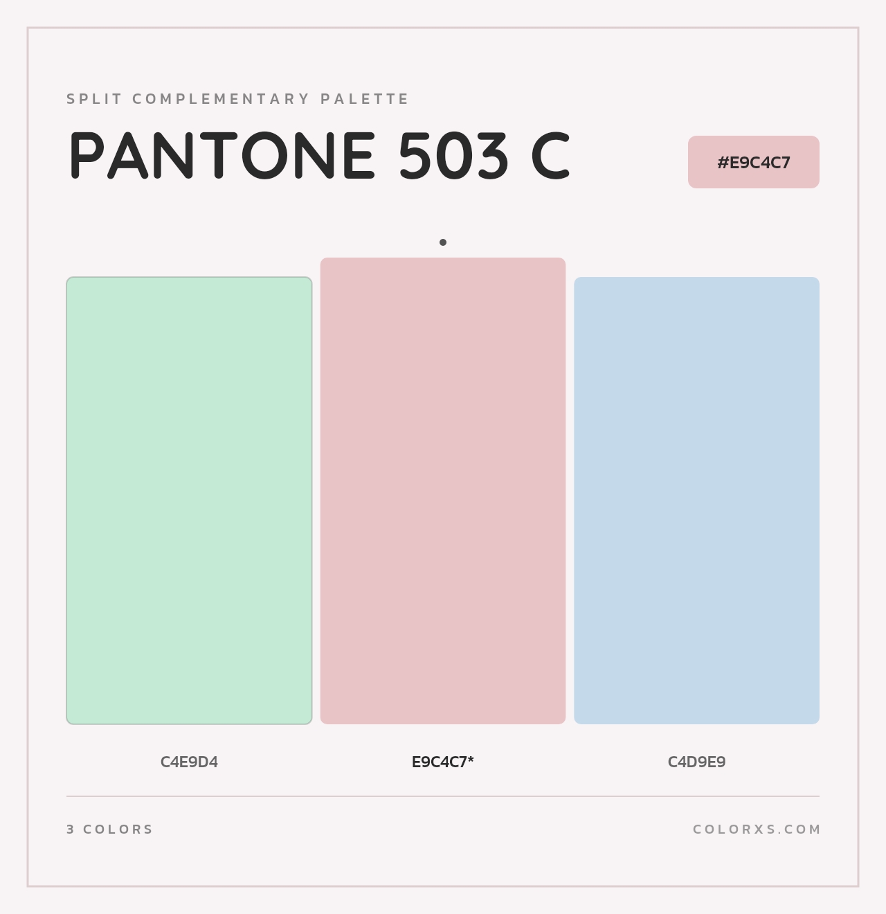 PANTONE 503 C - Split-Complementary Color Palette