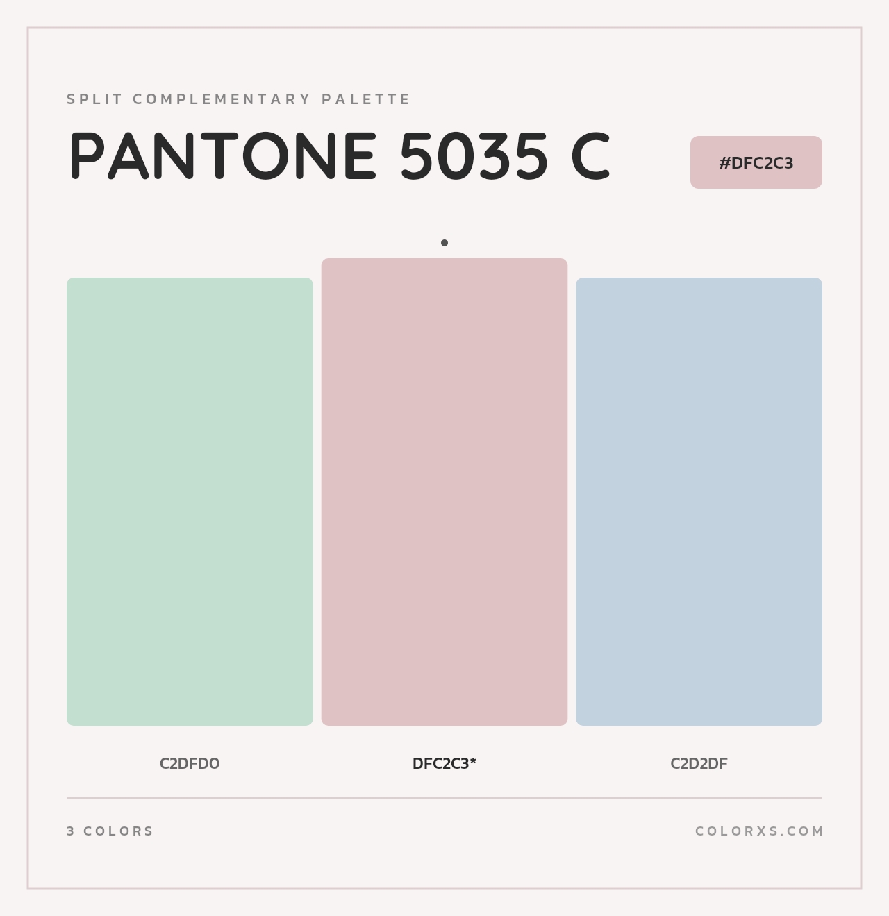PANTONE 5035 C - Split-Complementary Color Palette