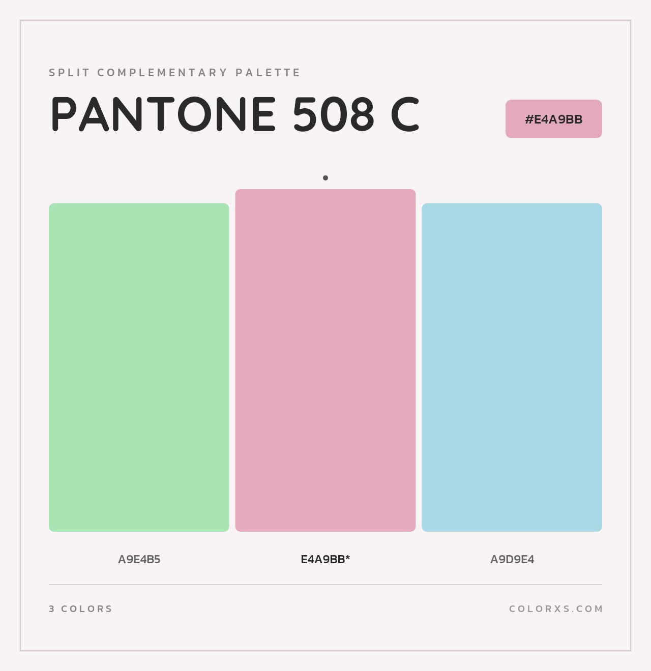 PANTONE 508 C - Split-Complementary Color Palette