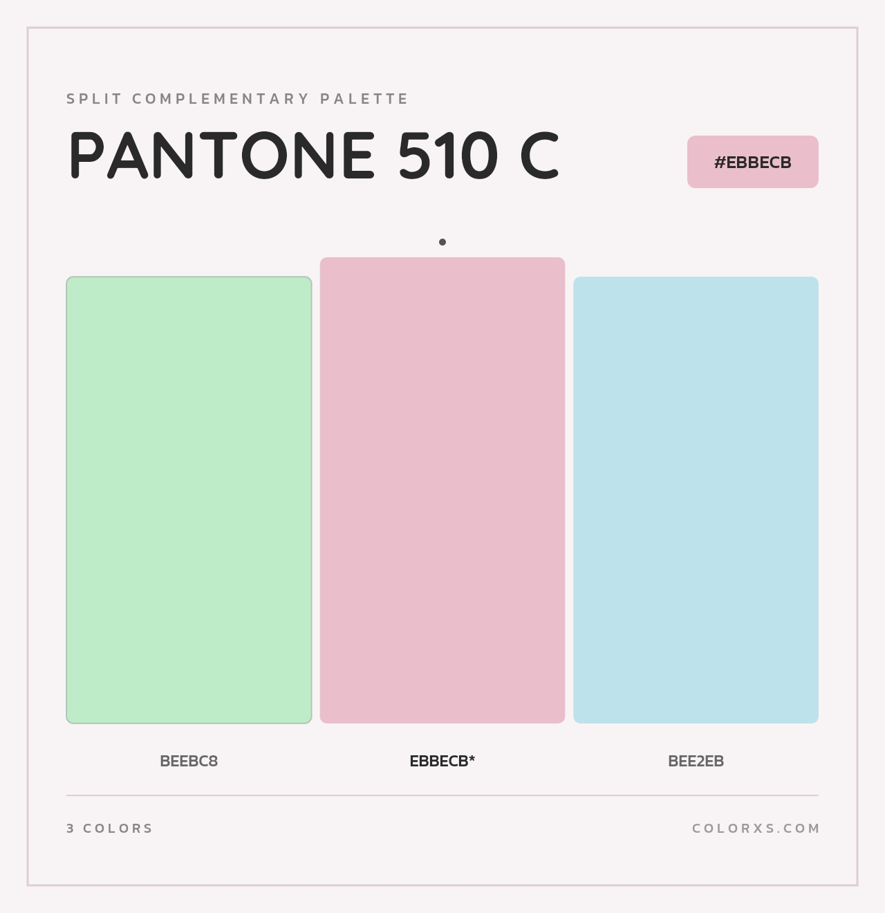 PANTONE 510 C - Split-Complementary Color Palette