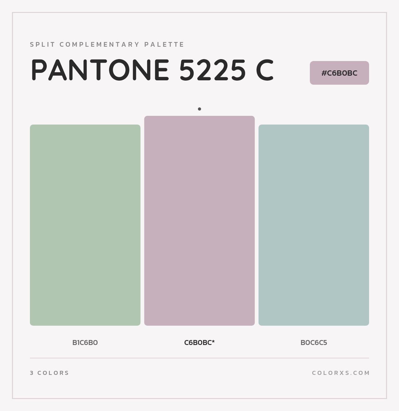 PANTONE 5225 C - Split-Complementary Color Palette