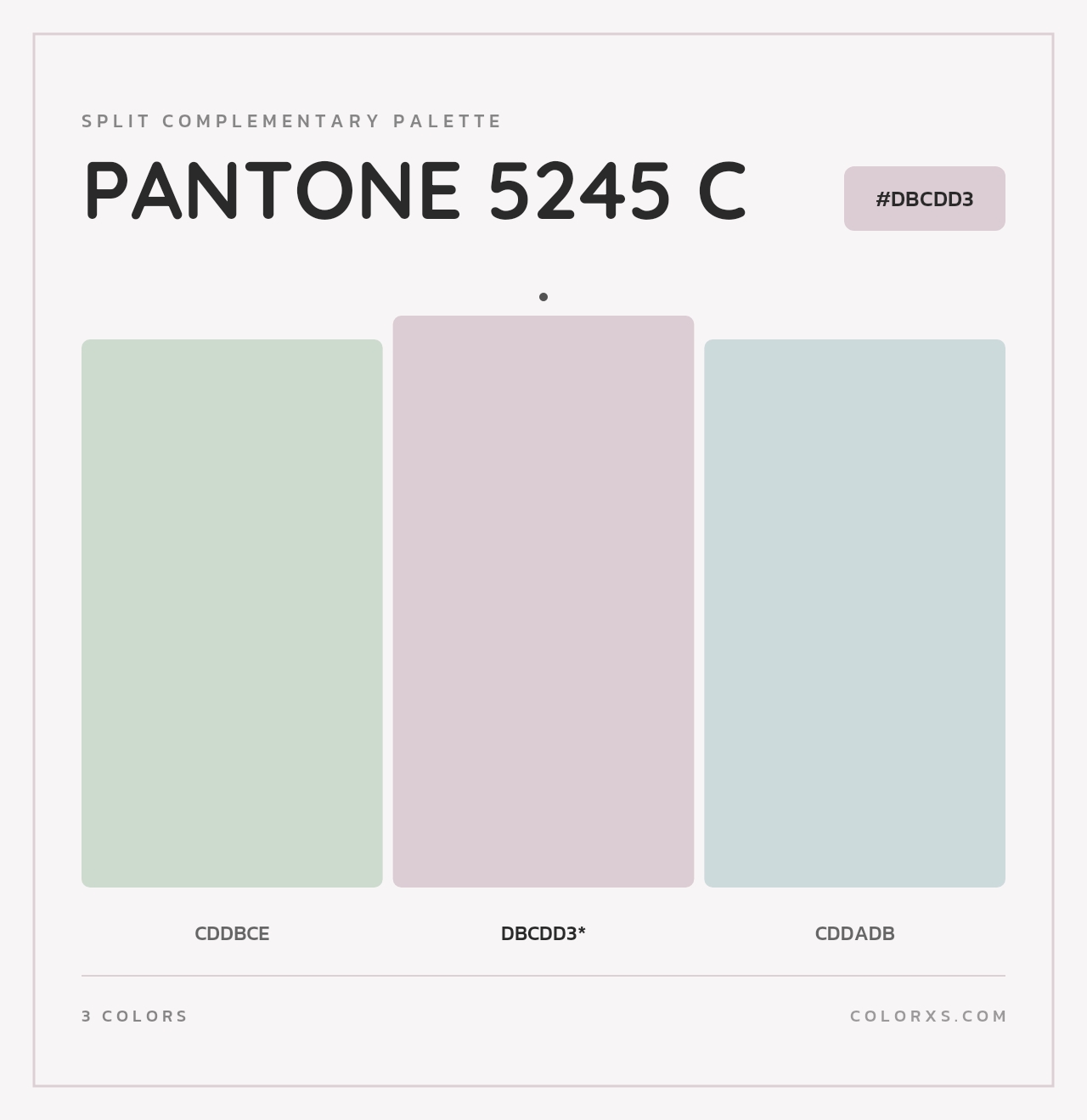 PANTONE 5245 C - Split-Complementary Color Palette