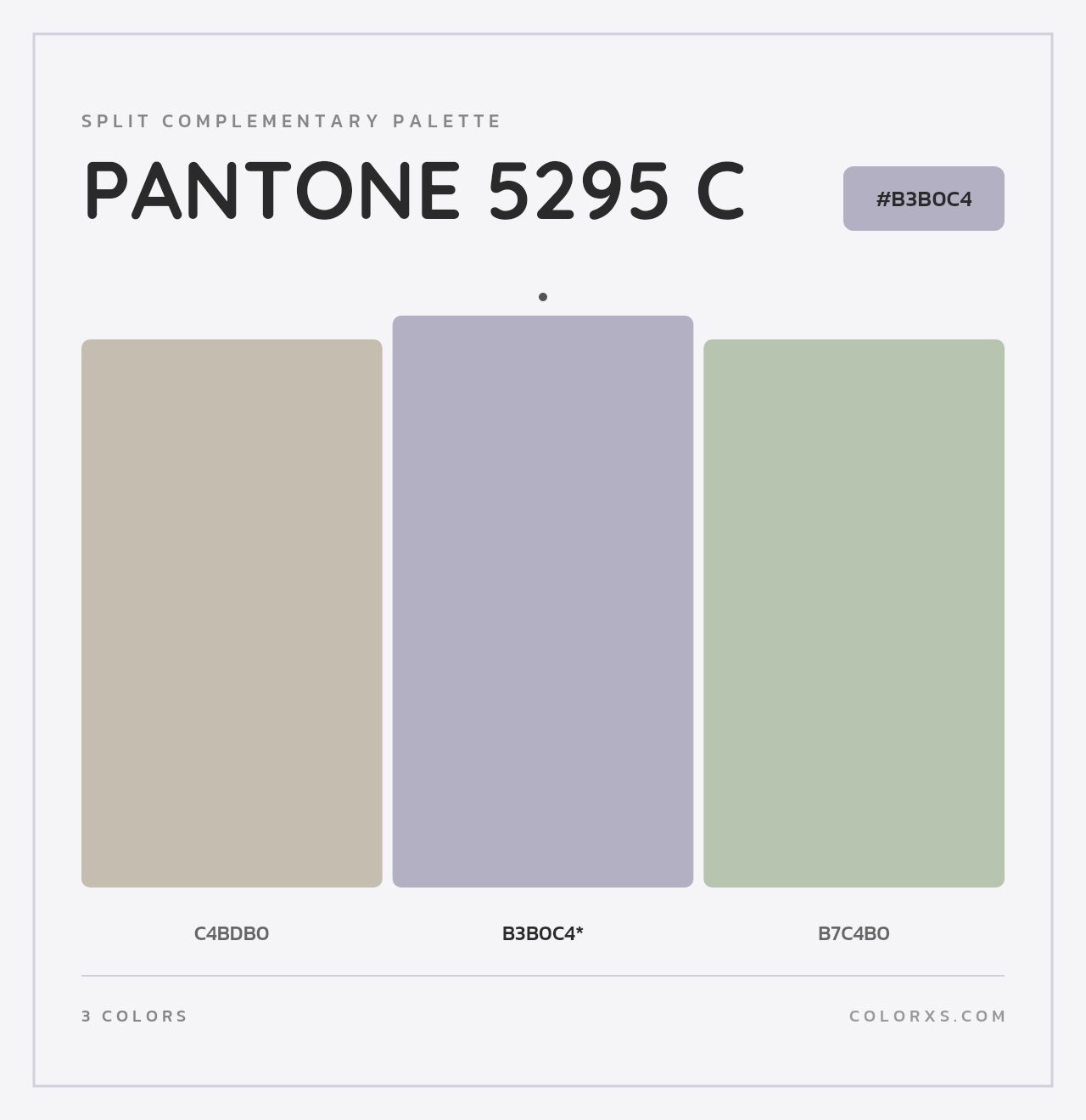 PANTONE 5295 C - Split-Complementary Color Palette