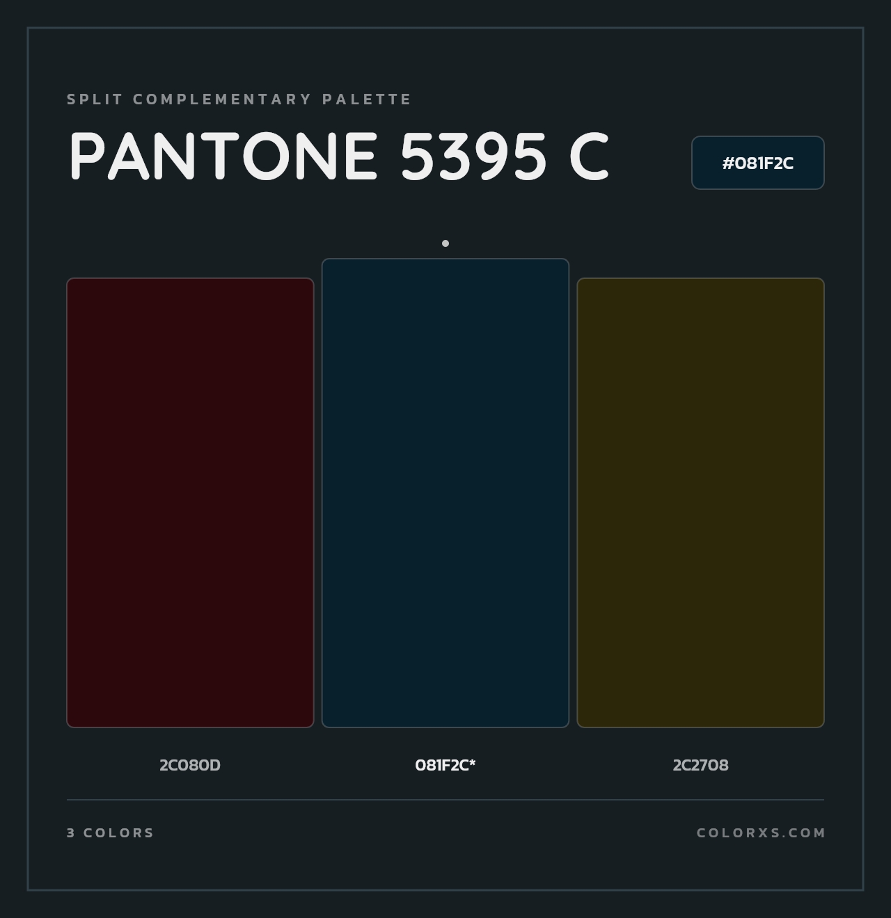 PANTONE 5395 C - Split-Complementary Color Palette