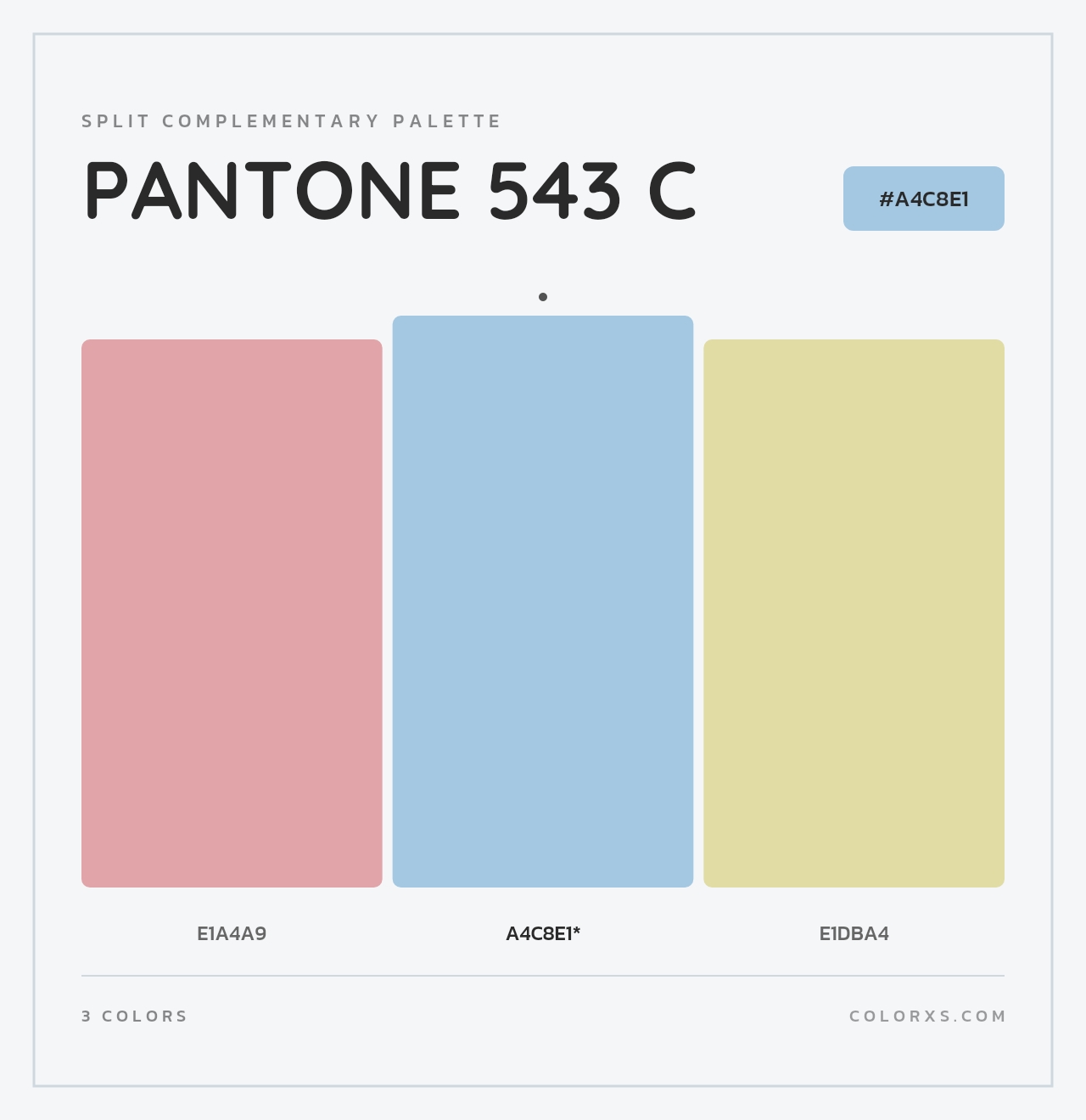 PANTONE 543 C - Split-Complementary Color Palette