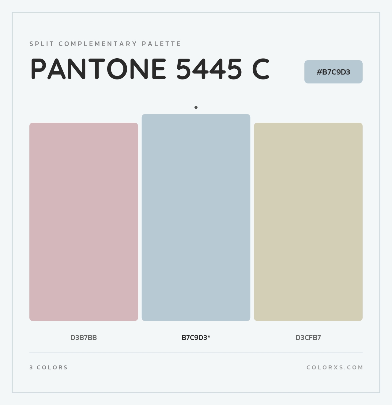 PANTONE 5445 C - Split-Complementary Color Palette