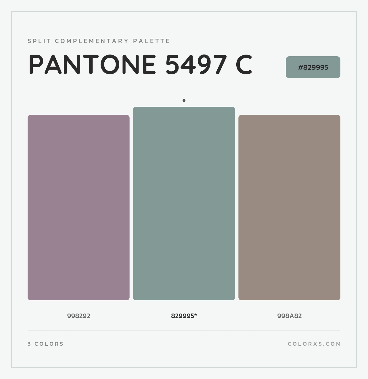 PANTONE 5497 C - Split-Complementary Color Palette