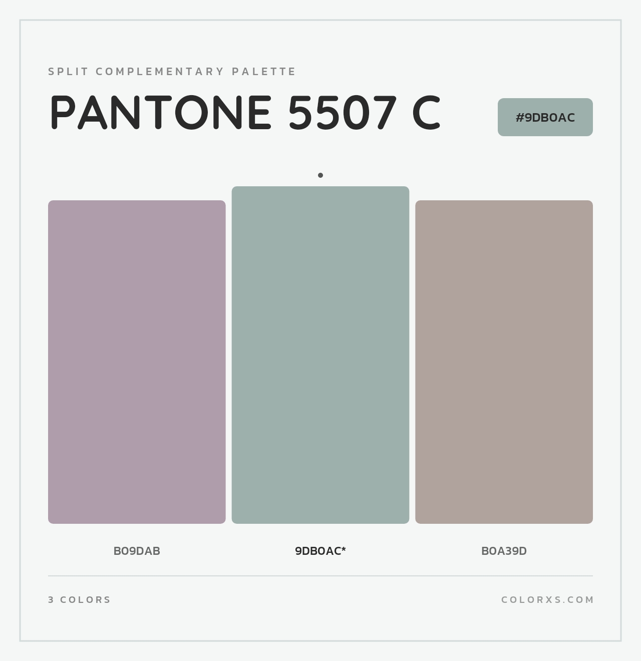 PANTONE 5507 C - Split-Complementary Color Palette