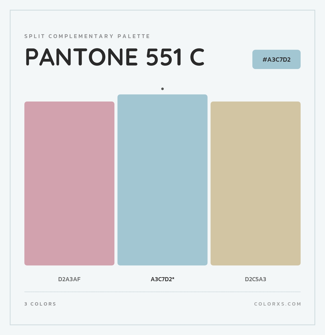 PANTONE 551 C - Split-Complementary Color Palette