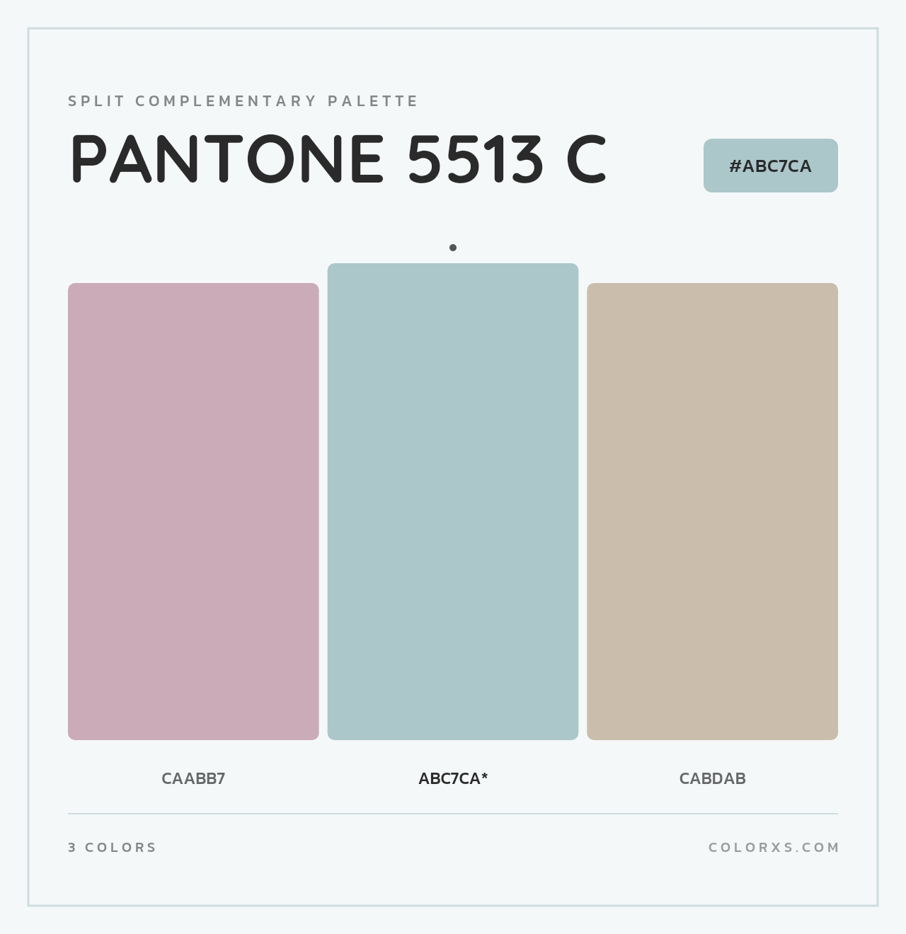 PANTONE 5513 C - Split-Complementary Color Palette