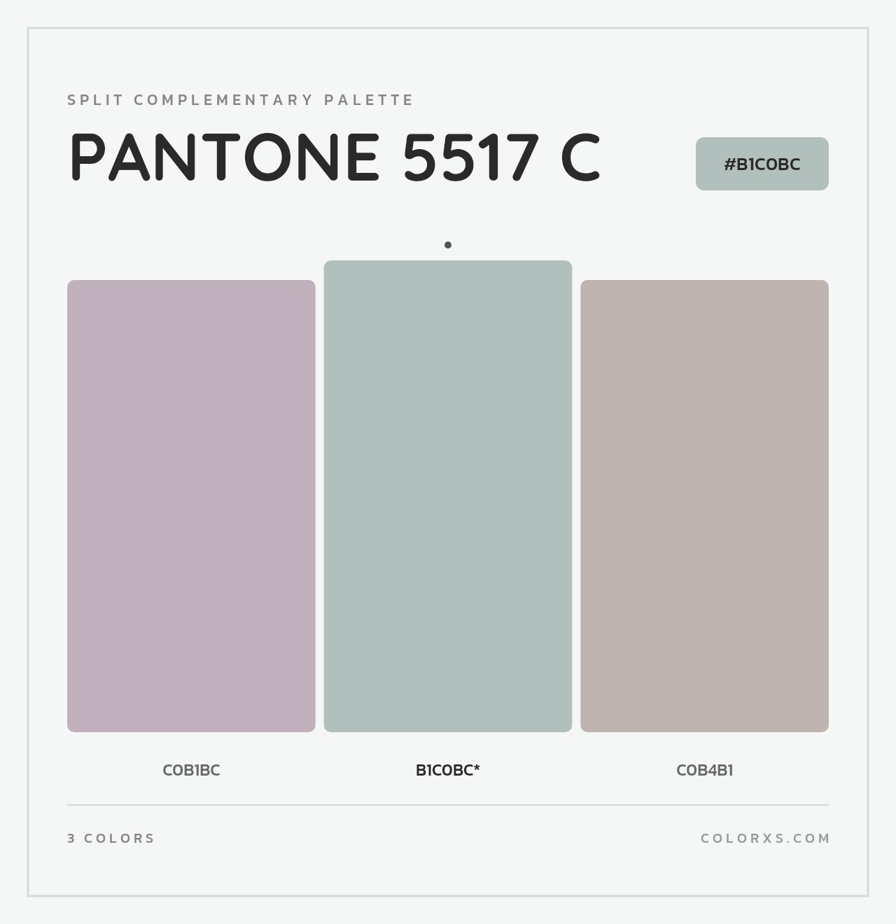 PANTONE 5517 C - Split-Complementary Color Palette