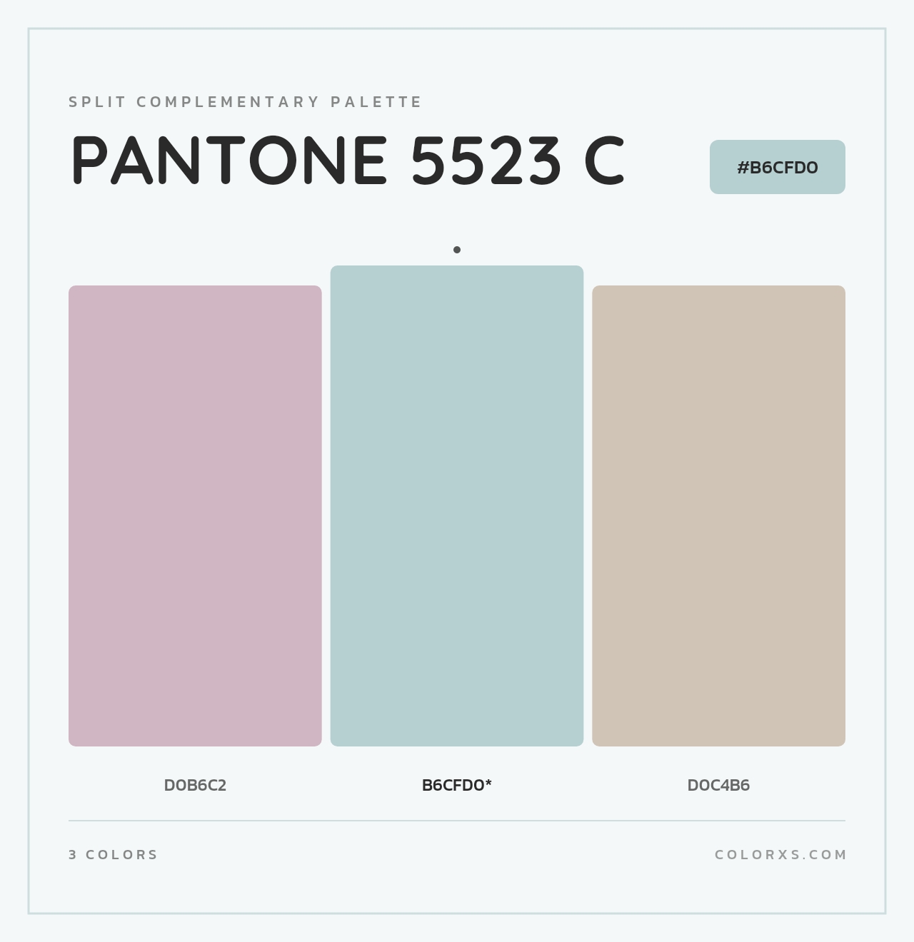 PANTONE 5523 C - Split-Complementary Color Palette