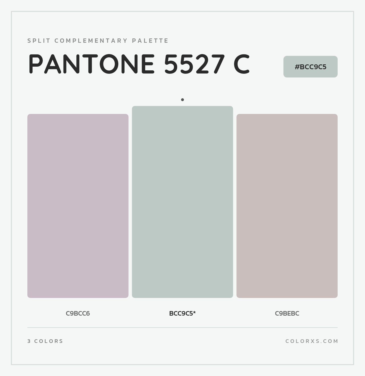 PANTONE 5527 C - Split-Complementary Color Palette