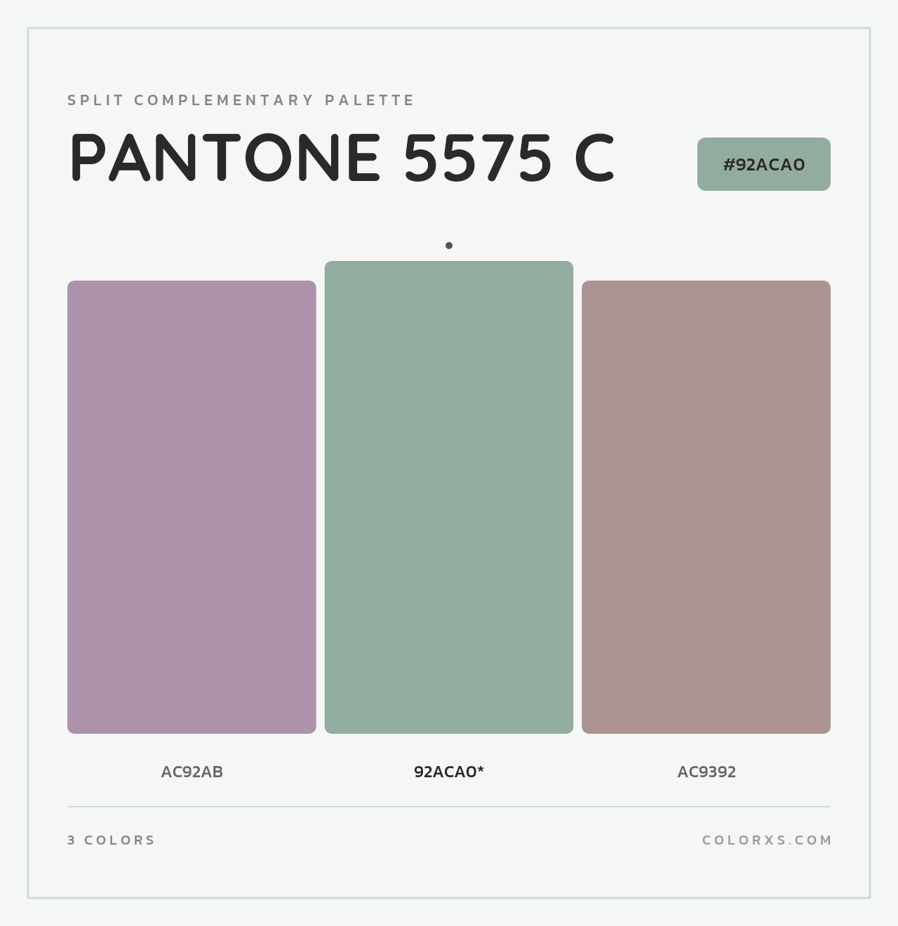 PANTONE 5575 C - Split-Complementary Color Palette
