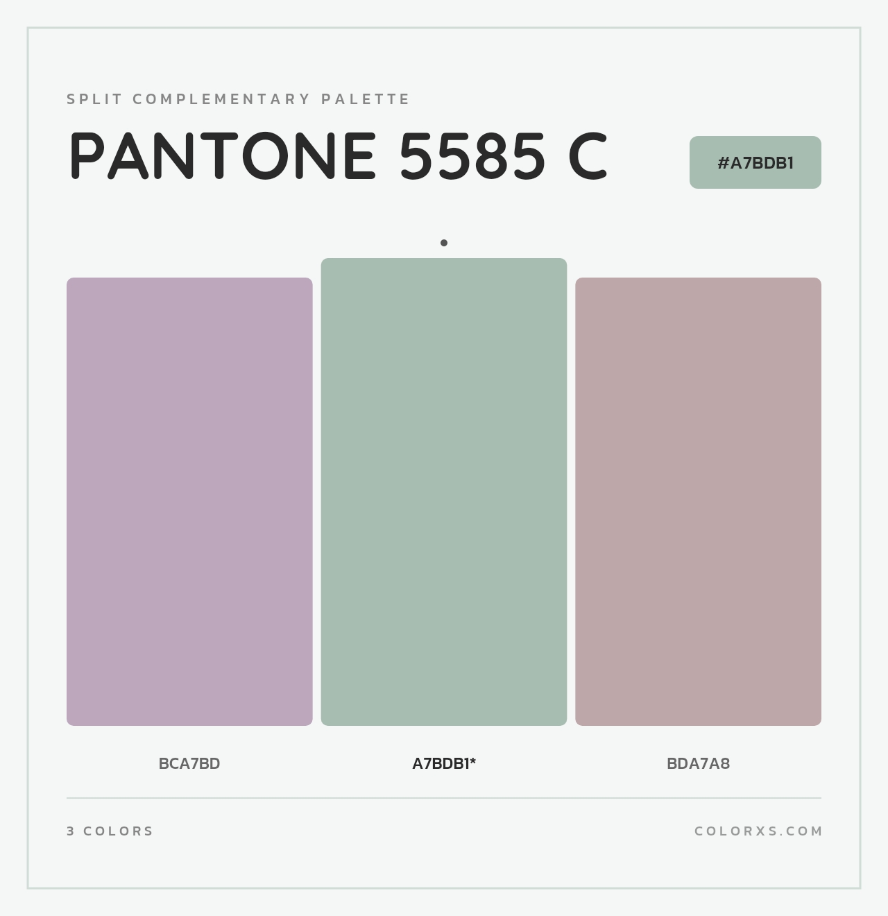 PANTONE 5585 C - Split-Complementary Color Palette