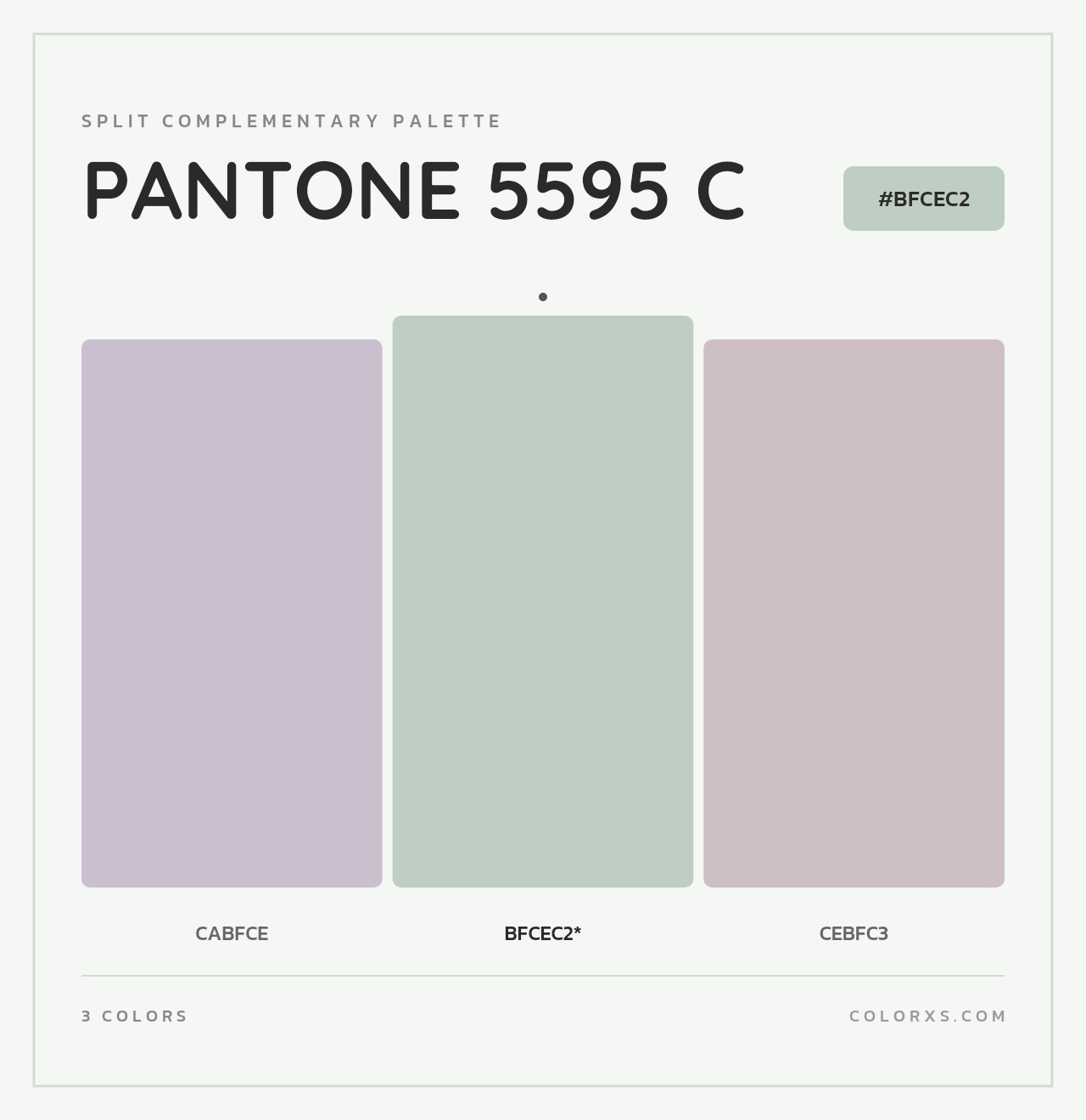 PANTONE 5595 C - Split-Complementary Color Palette