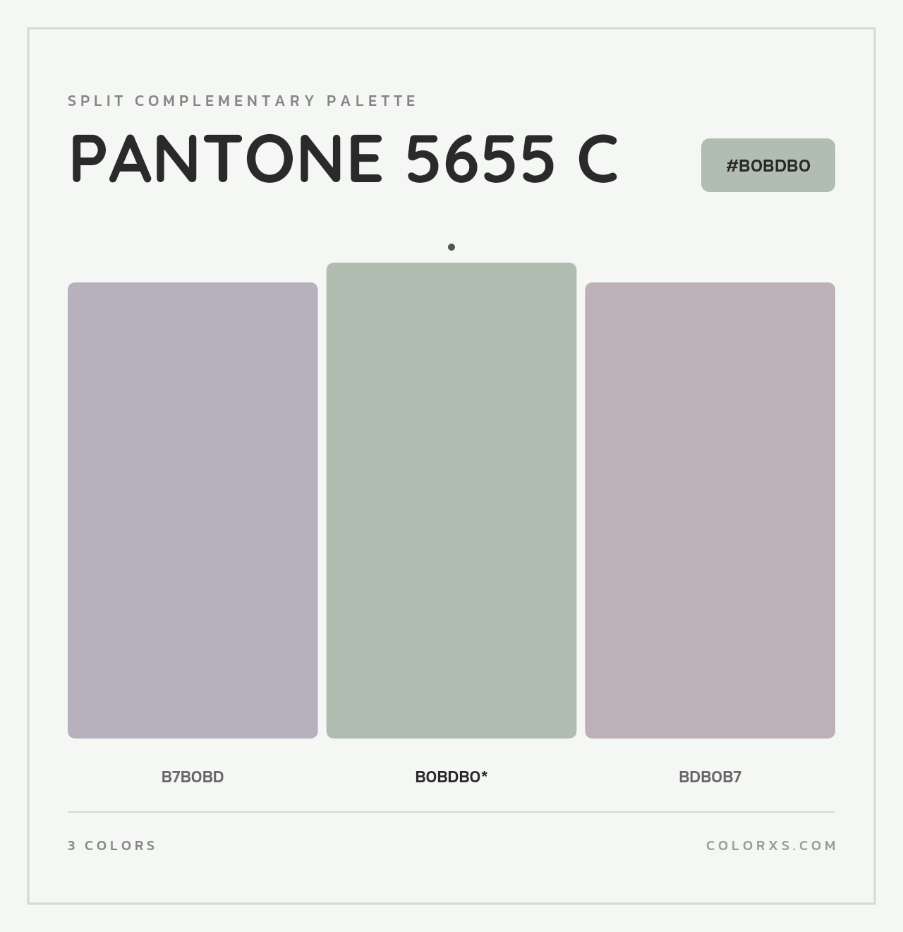 PANTONE 5655 C - Split-Complementary Color Palette